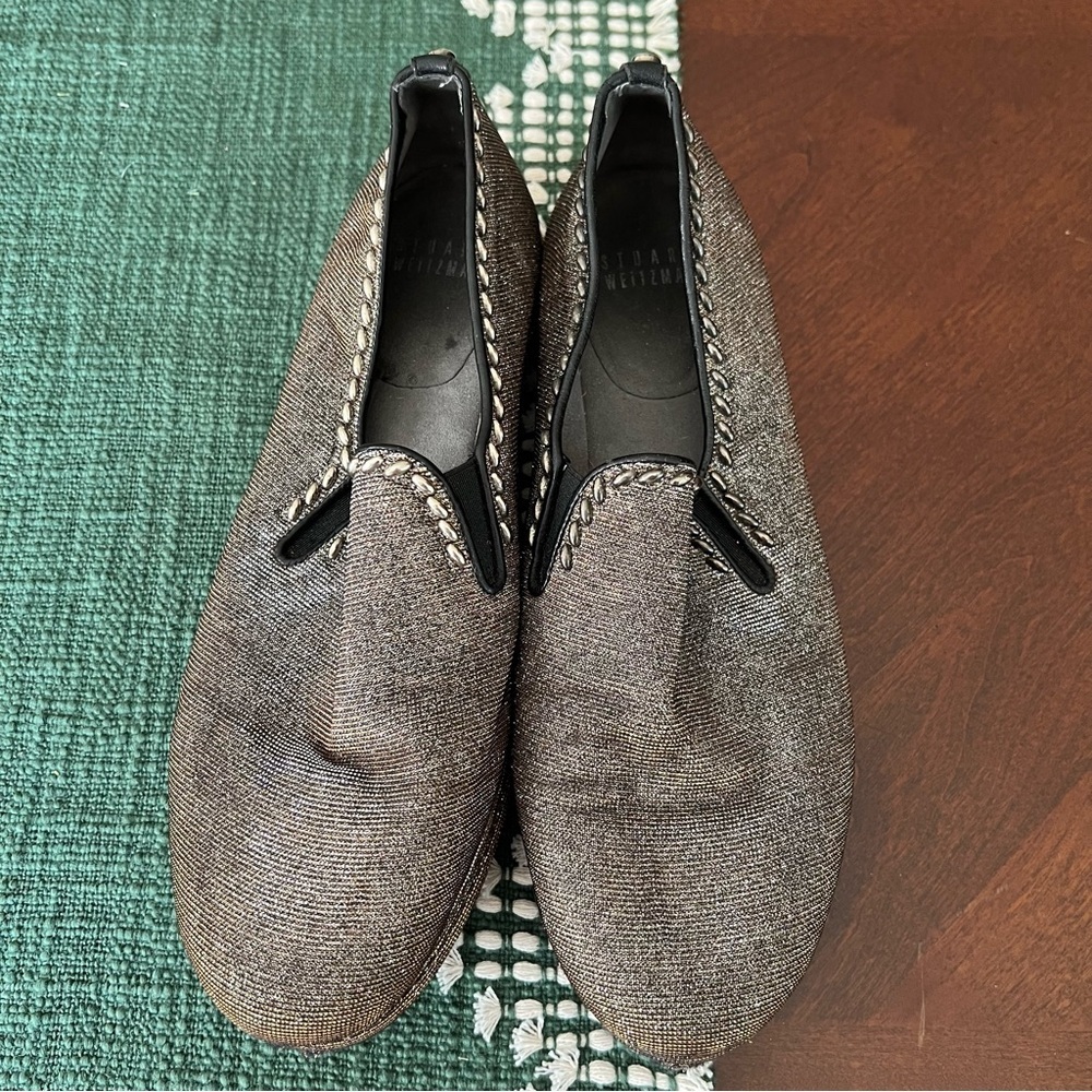 Stuart Weitzman Lurex Platform Loafer